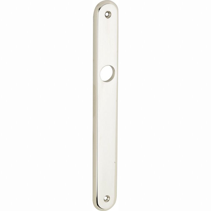 12469.10 Langschilder/ Ersatzschilder 240 x 30 mm Messing vernickelt poliert  WC 78 mm