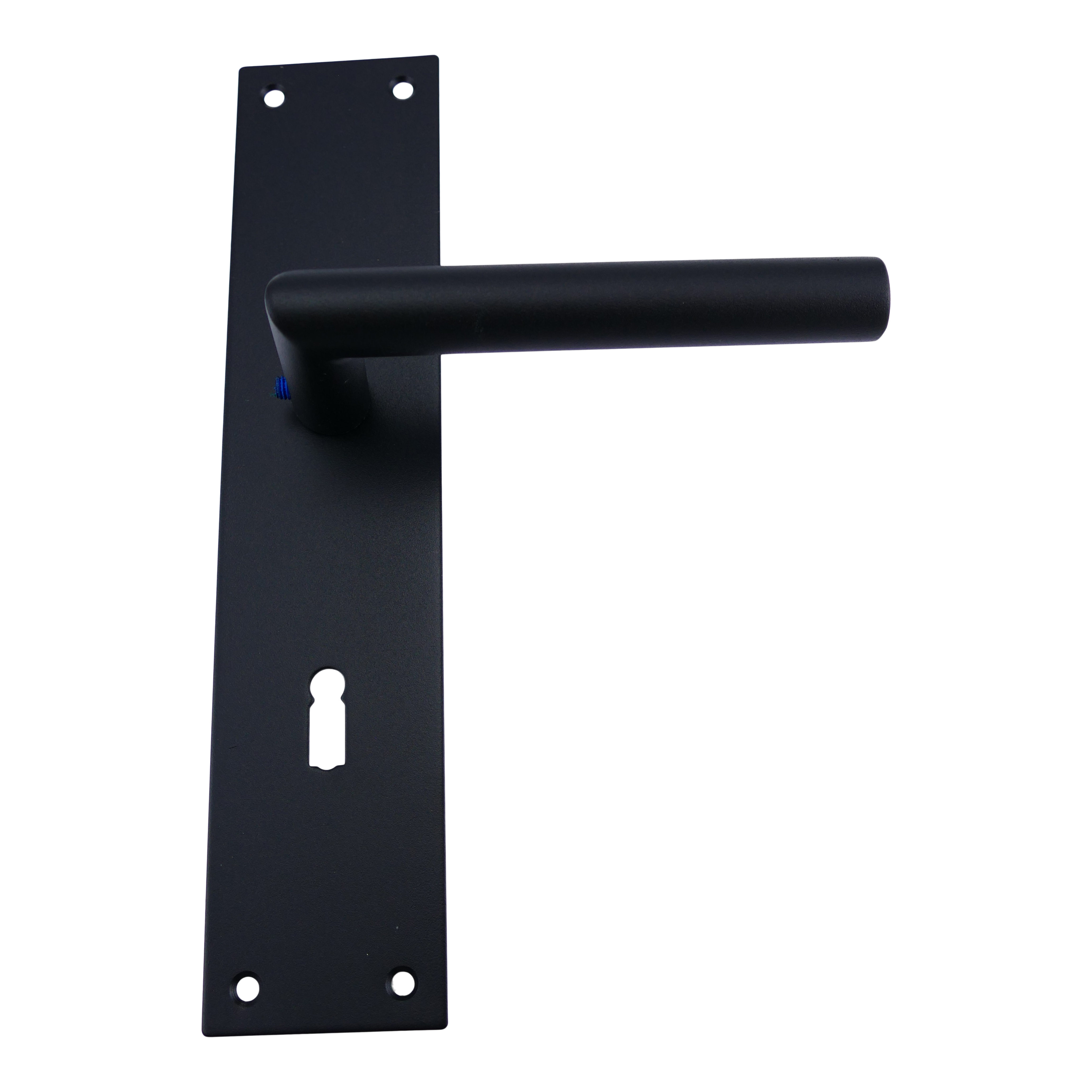 322.0132.56 Reno Langschildgarnitur für Zimmertüren schwarz matt 72 mm